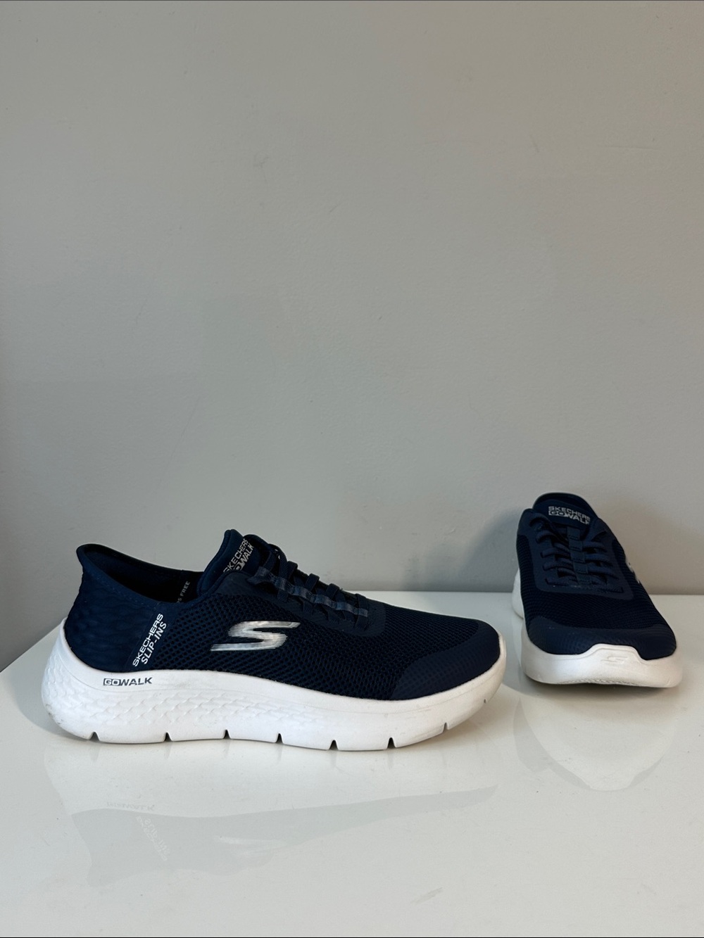 Skechers Go Walk Grand Entry Flex Sneakers Size 7.5 Navy Comfort